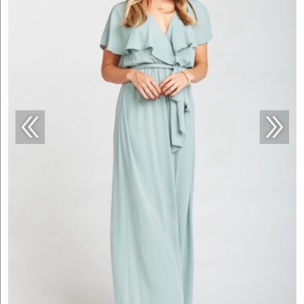 Bridesmaid dress - Silver Sage Crisp